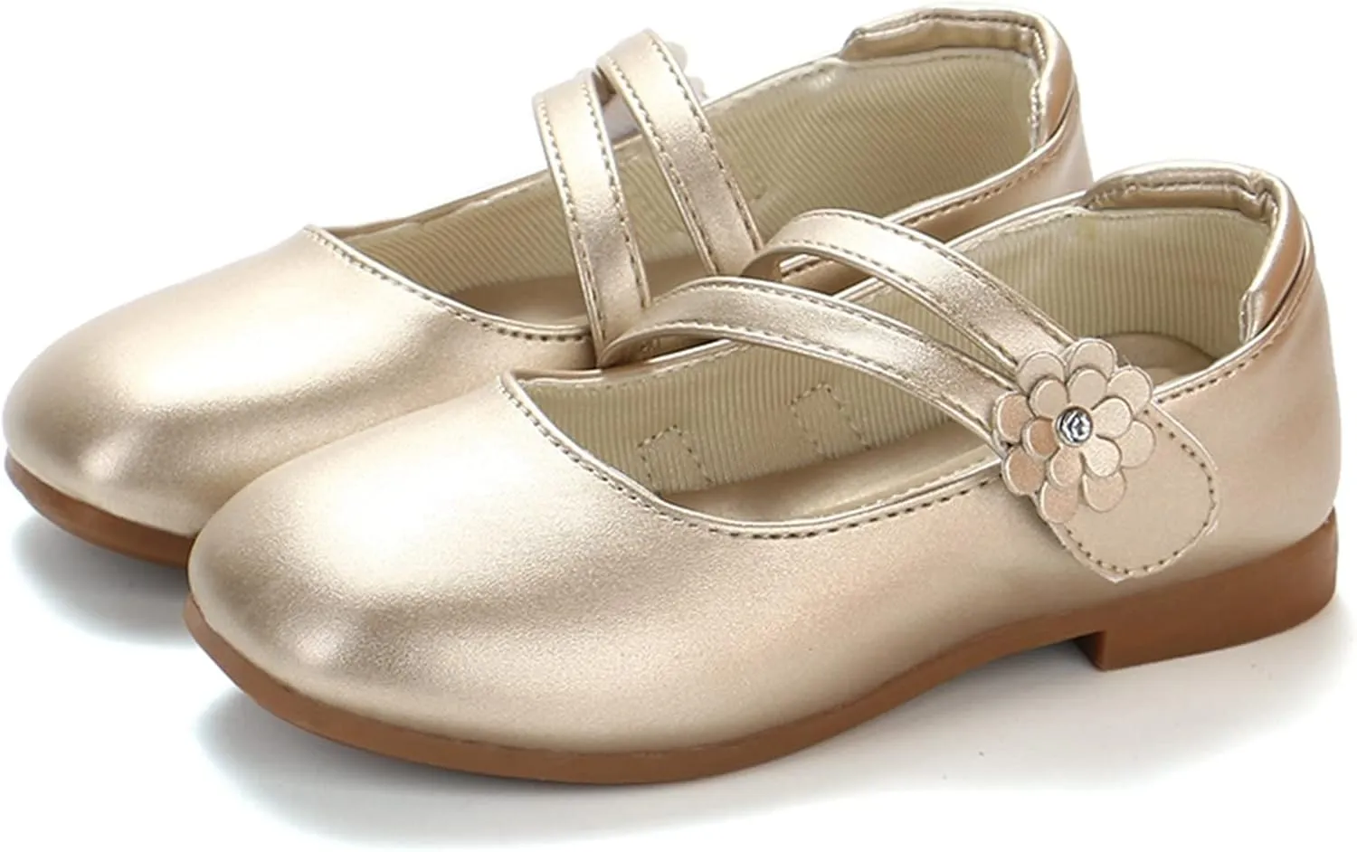 Girls Dress Shoes Flower Girl Little Kids Mary Jane Ballet Flats Flower Wedding Party Communion Shoes
