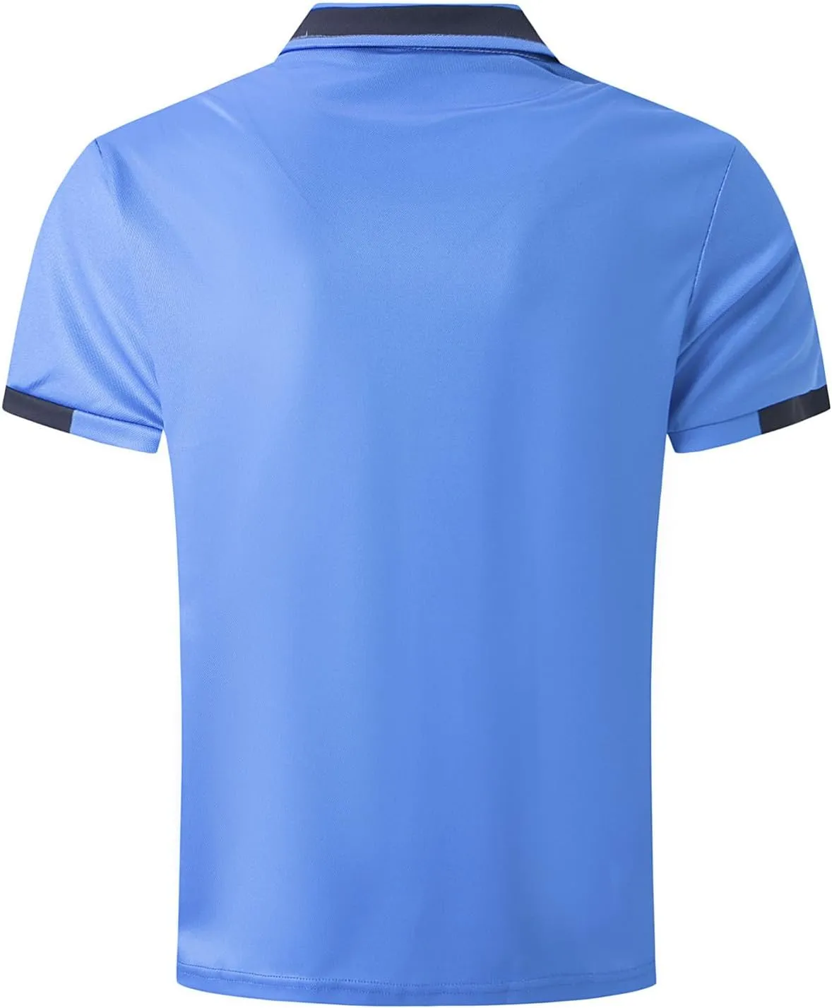 Golf Polos for Men with Pocket Short Sleeve Outdoor Activities Solid Color Big and Tall Shirts