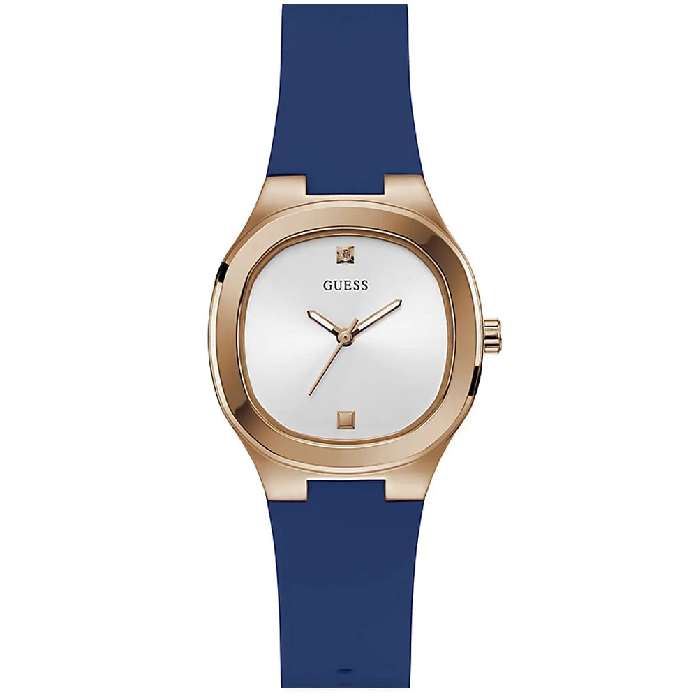 Guess Eve Blue Silicone Strap Ladies Watch GW0658L3