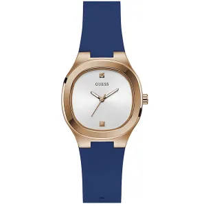 Guess Eve Blue Silicone Strap Ladies Watch GW0658L3