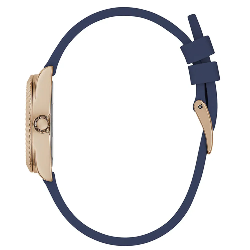 Guess Eve Blue Silicone Strap Ladies Watch GW0658L3