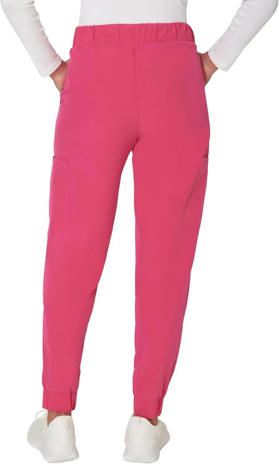 Hanes Women's Scrubs Cargo Joggers, Healthcare Scrub Joggers for Women, Moisture Wicking