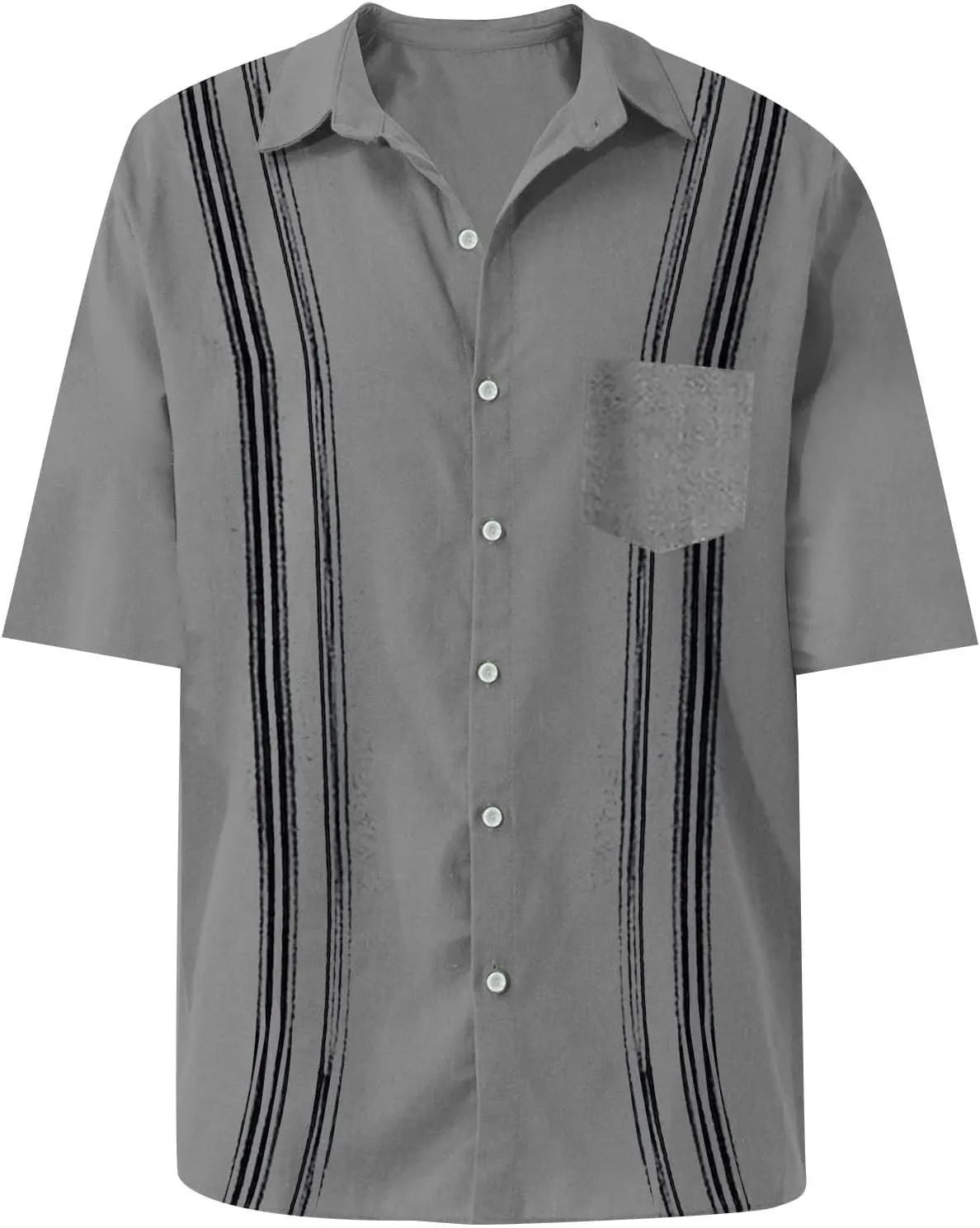 Hawaiian Shirt for Men Short Sleeve Button Down Print Shirts Loose Casual Tropical Holiday Summer Beach Tee Tops