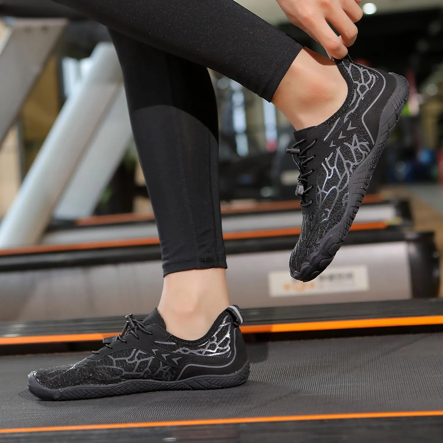 Hike Barefoot Shoes for Women Men Breathable Athletic Footwear Zero Drop Trail Running Shoes with Wide Toe Box