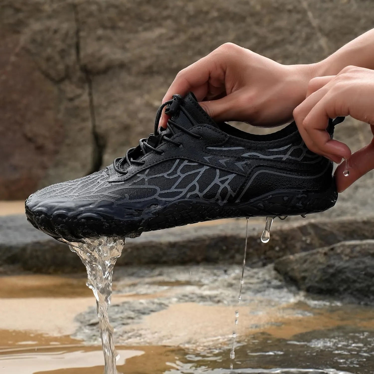Hike Barefoot Shoes for Women Men Breathable Athletic Footwear Zero Drop Trail Running Shoes with Wide Toe Box
