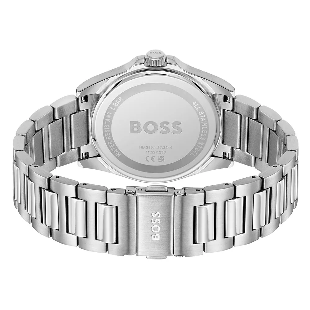 Sure! Here is an optimized title for the e-commerce product:

Hugo Boss Mens Strike Chronograph Watch 1514170 - Sleek Stainless Steel Design with Black Dial