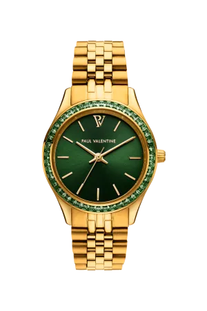 Optima Crystal Gold Green Iconia - Premium Decorative Accent