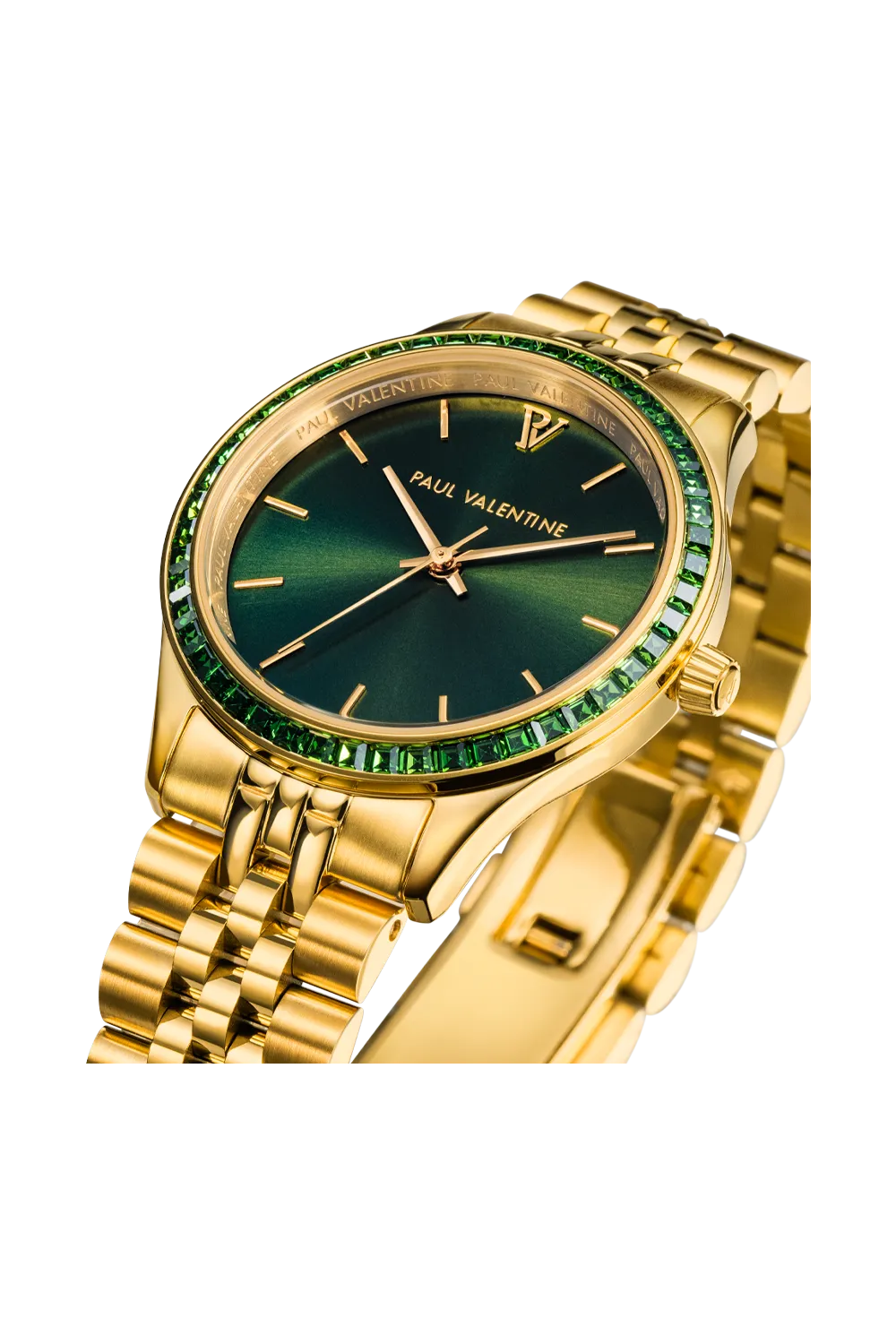 Optima Crystal Gold Green Iconia - Premium Decorative Accent