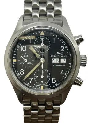 IWC Pilot's Watch Chronograph IW3706 Black Dial Automatic  Men's Watch