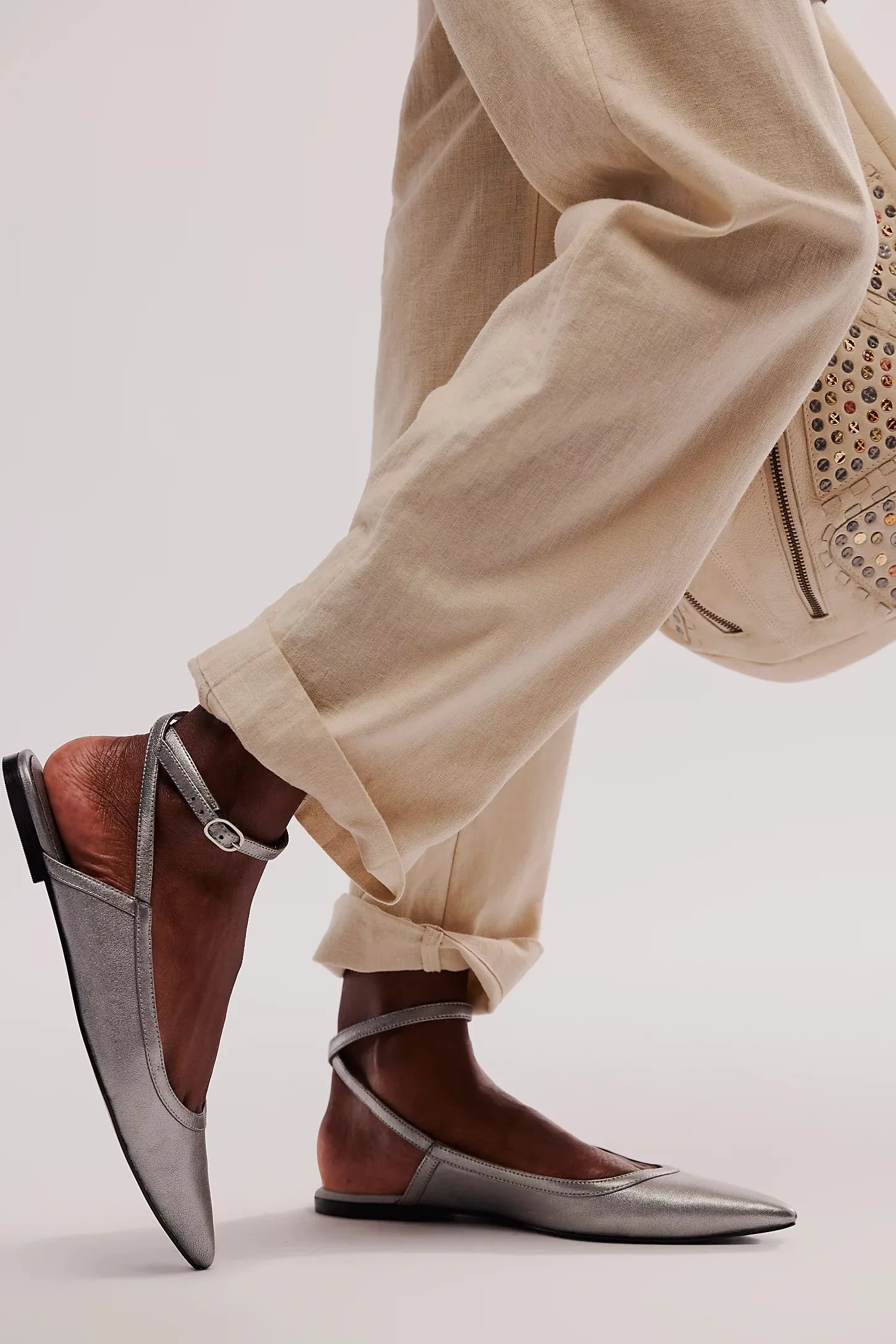 Jules Point Flat - Silver
