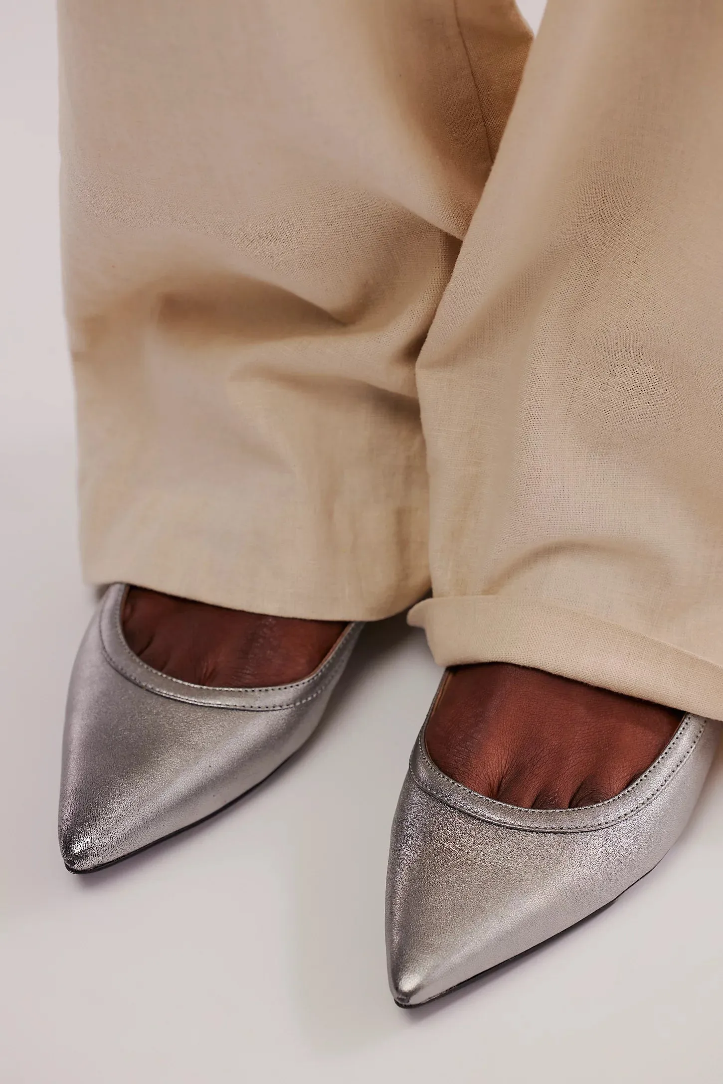 Jules Point Flat - Silver