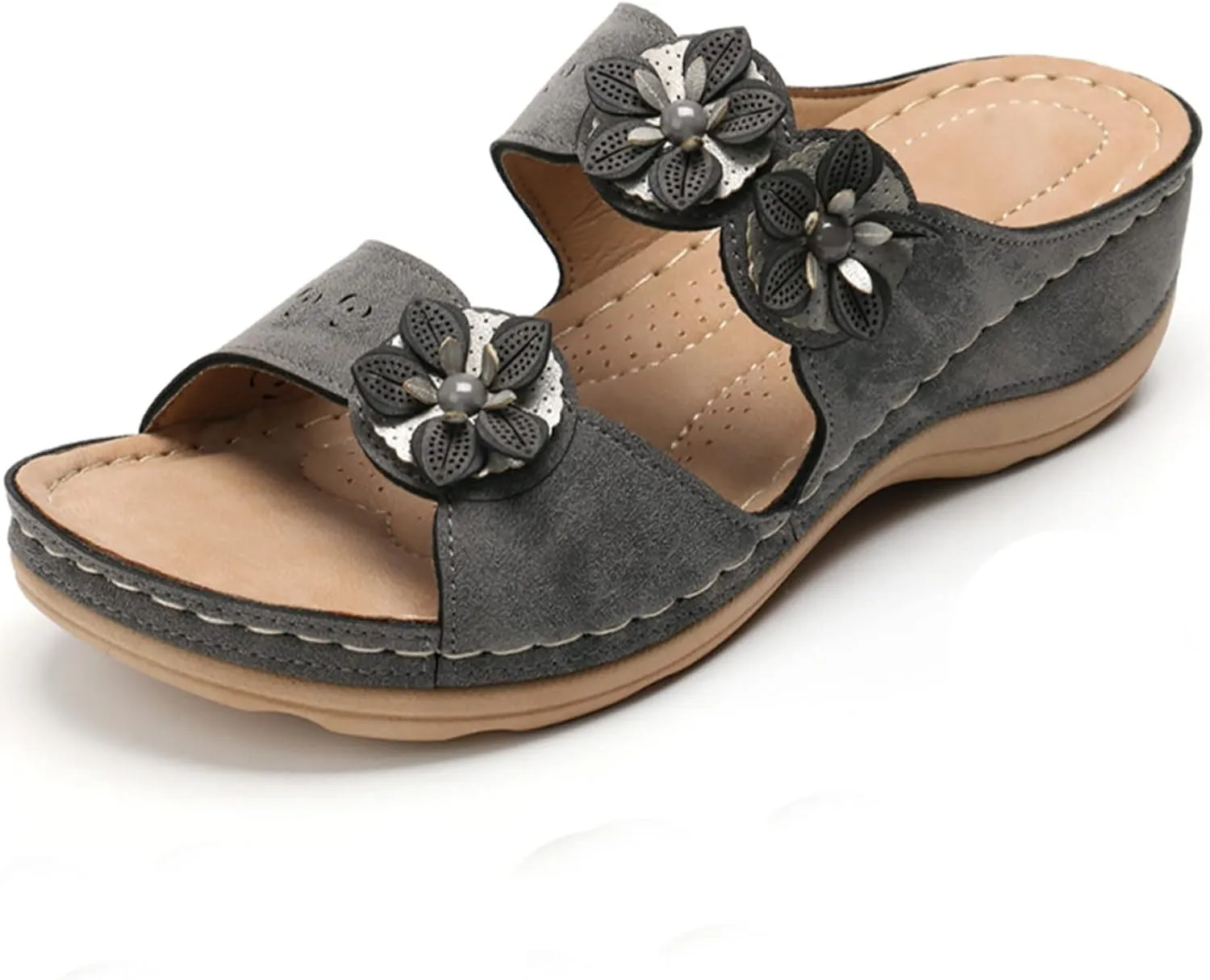 July 4th Music Women Orthopedic Sandals Size 10 Size 12 Sandals for Women Dressy Summer Sandals Women Comfortable Dressy Earth Walking Shoes Women Flat Feet Womens Sandals Wide, Green-10