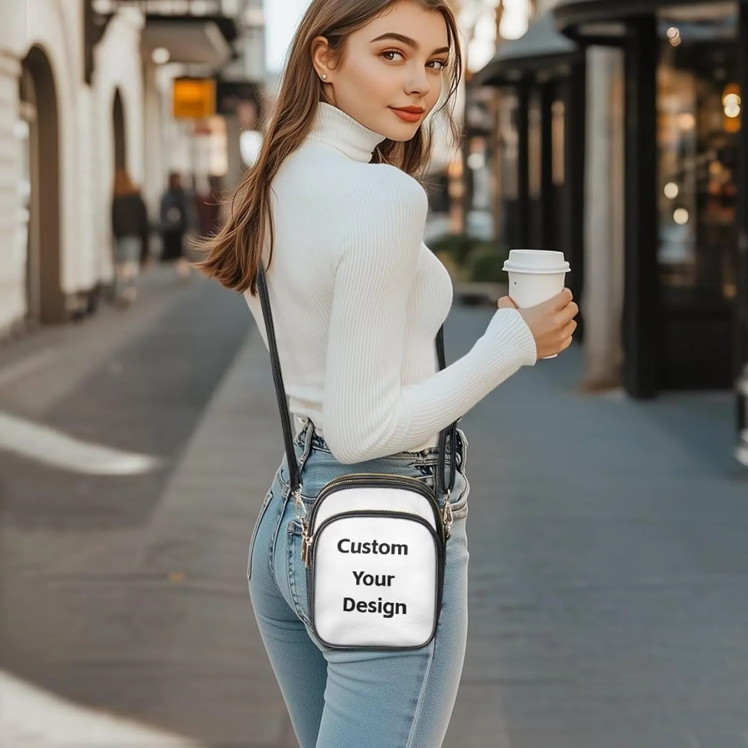 Leather Satchel Bags for Women Crossbody Mini Messenger Bag for Cell Phone Travel Outdoor Hiking