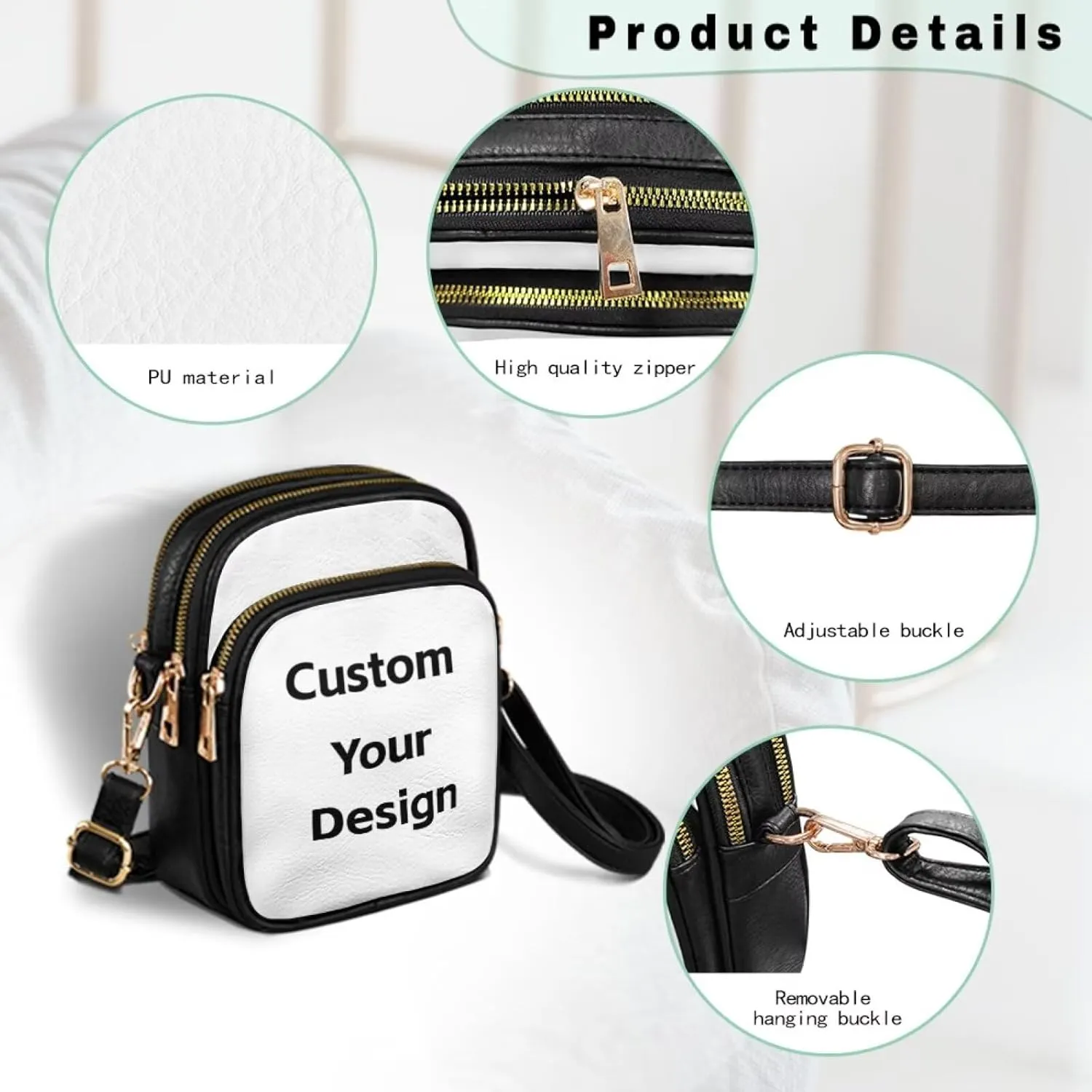 Leather Satchel Bags for Women Crossbody Mini Messenger Bag for Cell Phone Travel Outdoor Hiking