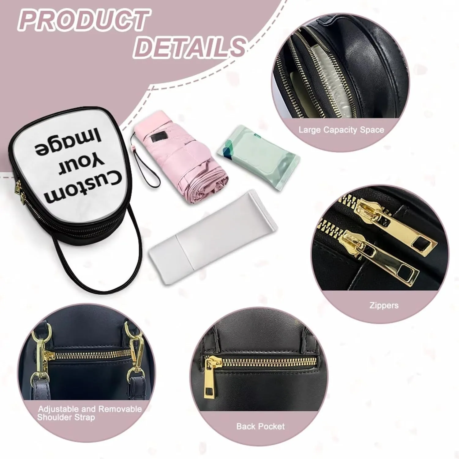 Leather Tote Bag for Women Work Double Layer Purses for Women Shoulder Bag Trendy with Adjustable Shoulder Strap