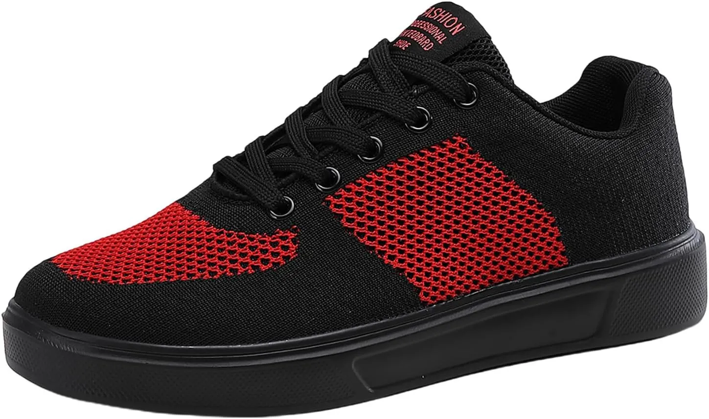 Leisure Couple Men Women Four Seasons Mesh Non Slip Flat Round Toe Breathable Lace Up Lazy Comfortable Slip Shoes