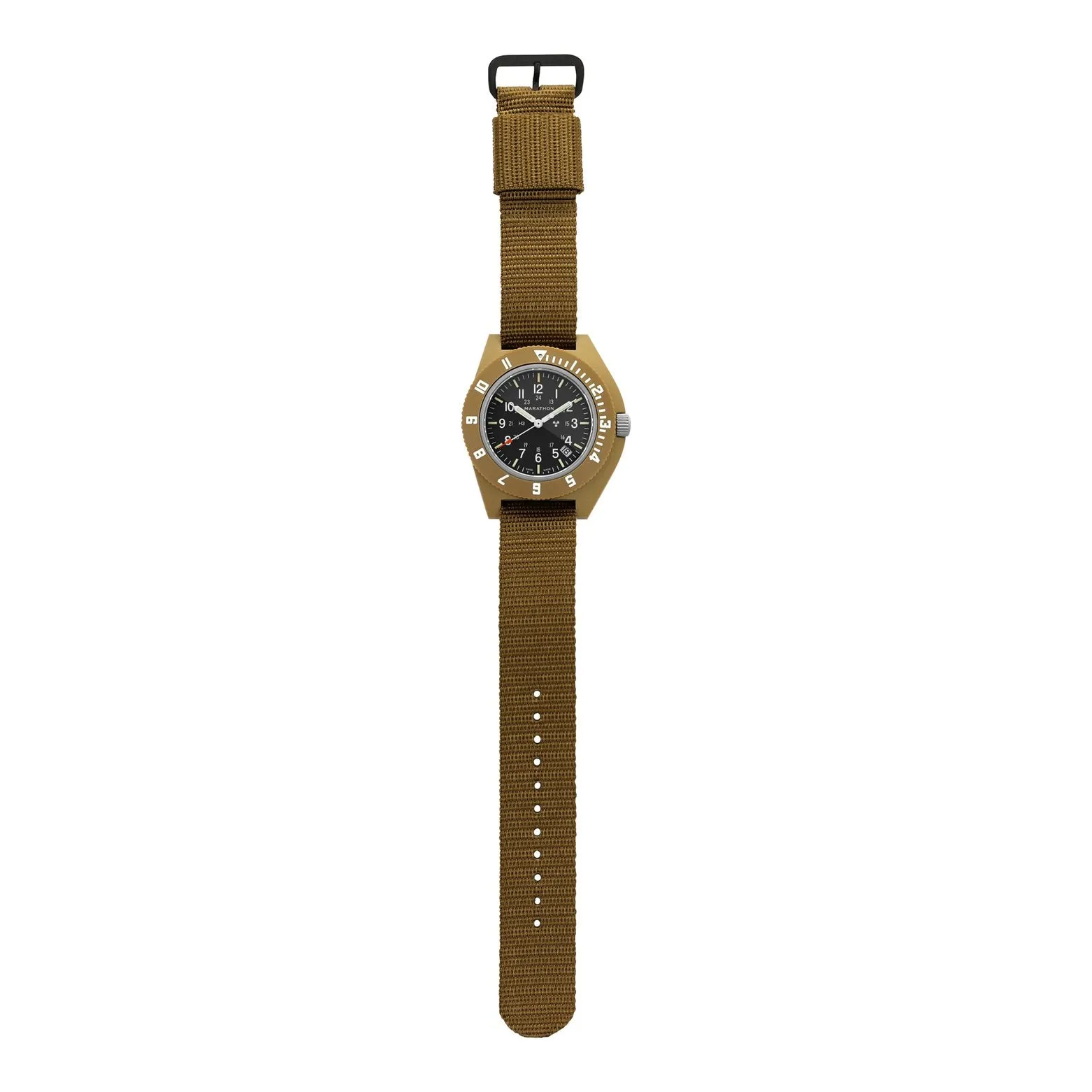 MARATHON PILOT'S WATCH WITH DATE - 41MM - TAN - NO US GOVERNMENT MARK