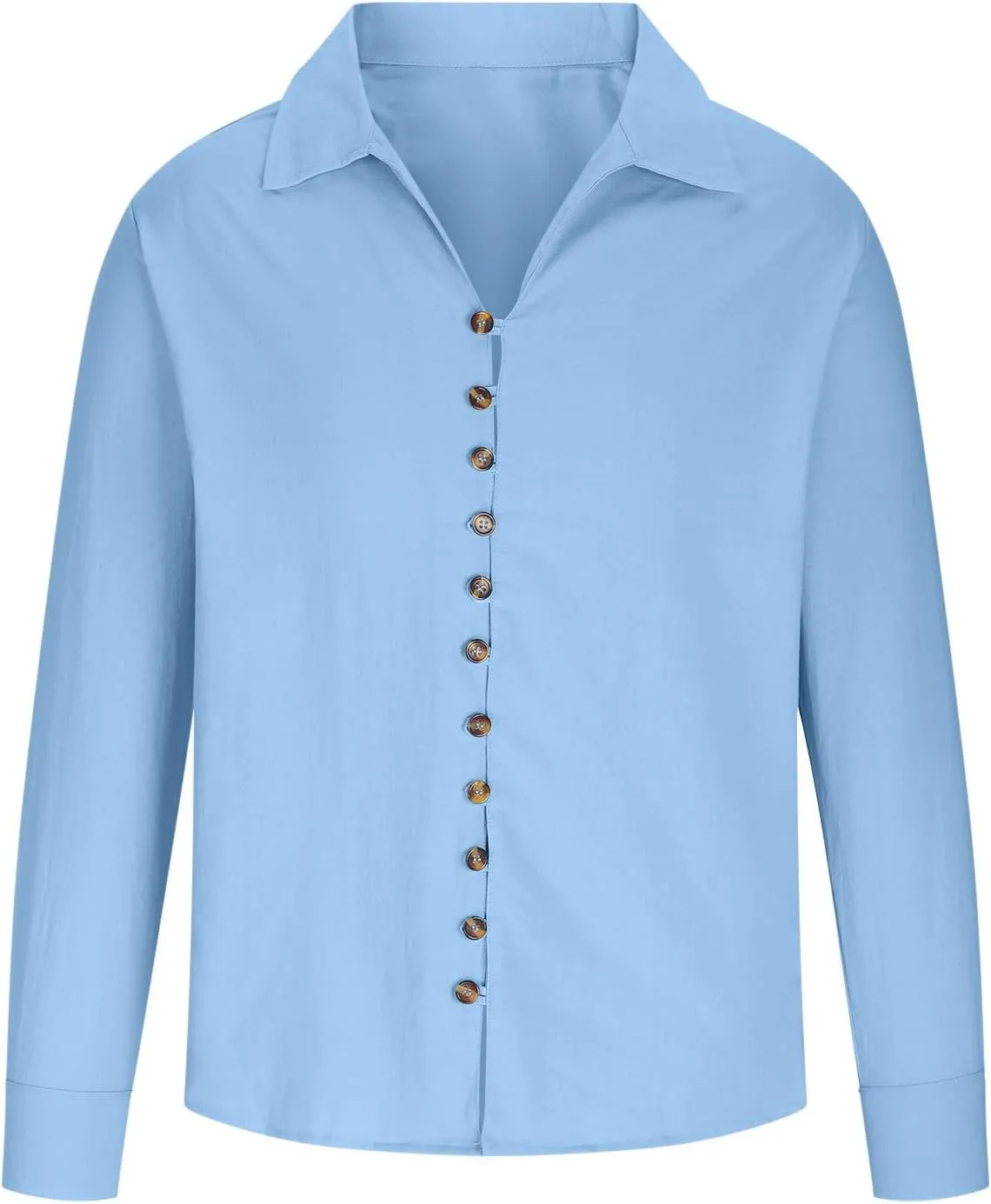 Mens Button Cotton Linen Shirt Casual Long Sleeve Lapel T-Shirts Tropical Holiday Beach Shirts Fall Retro 2024 Tops
