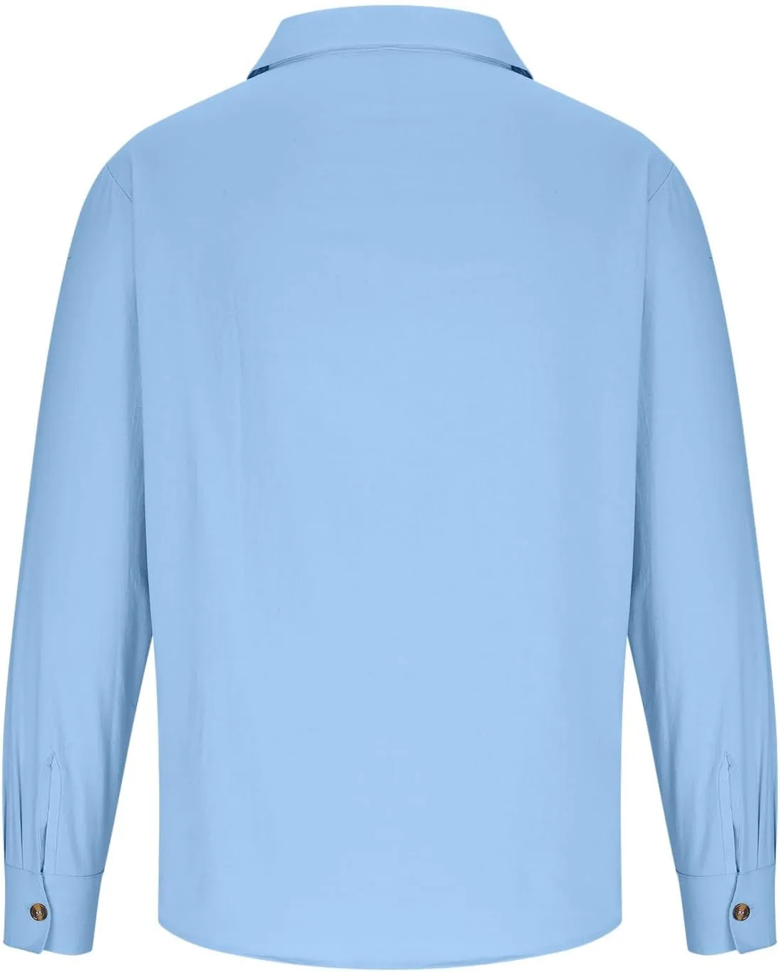 Mens Button Cotton Linen Shirt Casual Long Sleeve Lapel T-Shirts Tropical Holiday Beach Shirts Fall Retro 2024 Tops