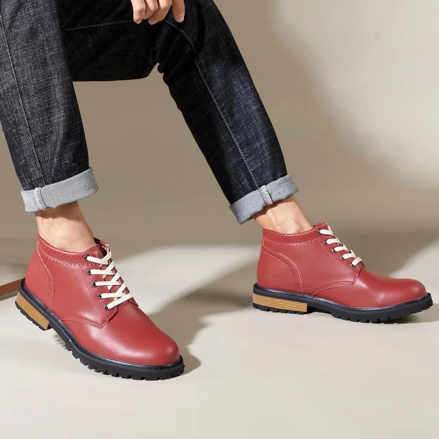 Men's Chelsea Ankle Boots Cowboy Boots Dress Casual Shoes Punk Rock Western Boots