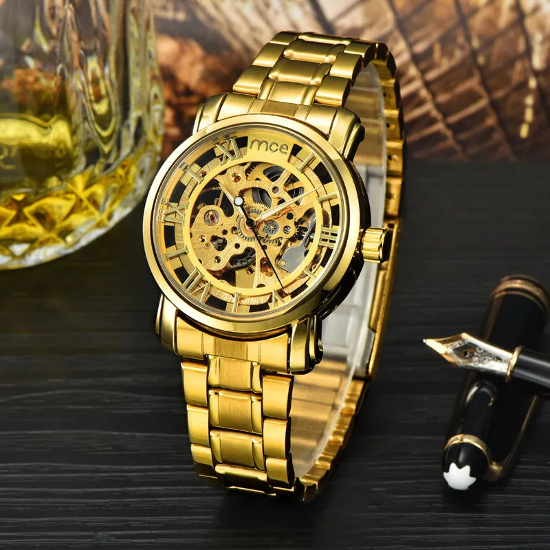 Men's Fashion Gold Wrist Watch