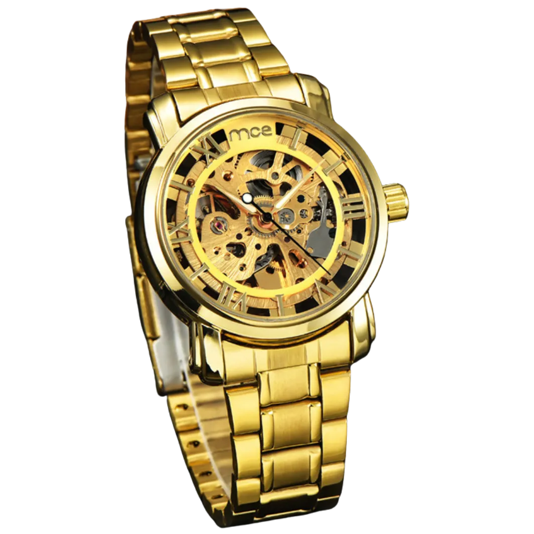 Men's Fashion Gold Wrist Watch