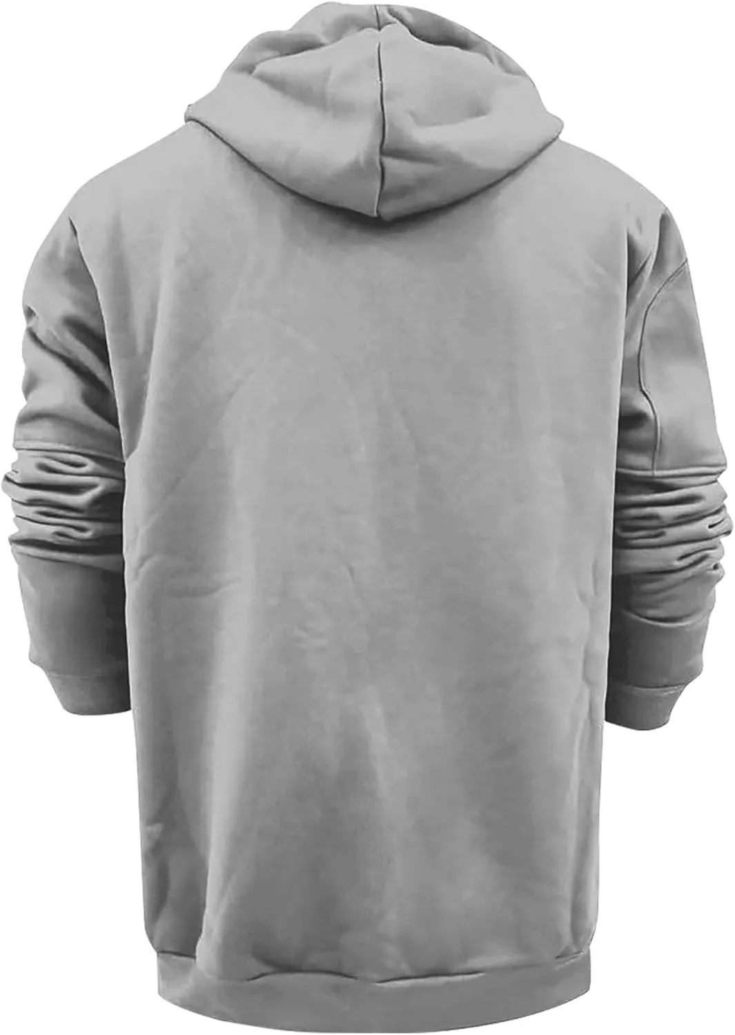 Men's Hoodies Full Zip Casual Cotton Hooded Fleece Drawstring Hoodies Pullover Sweatshirts Casual Long Sleeve Shirts