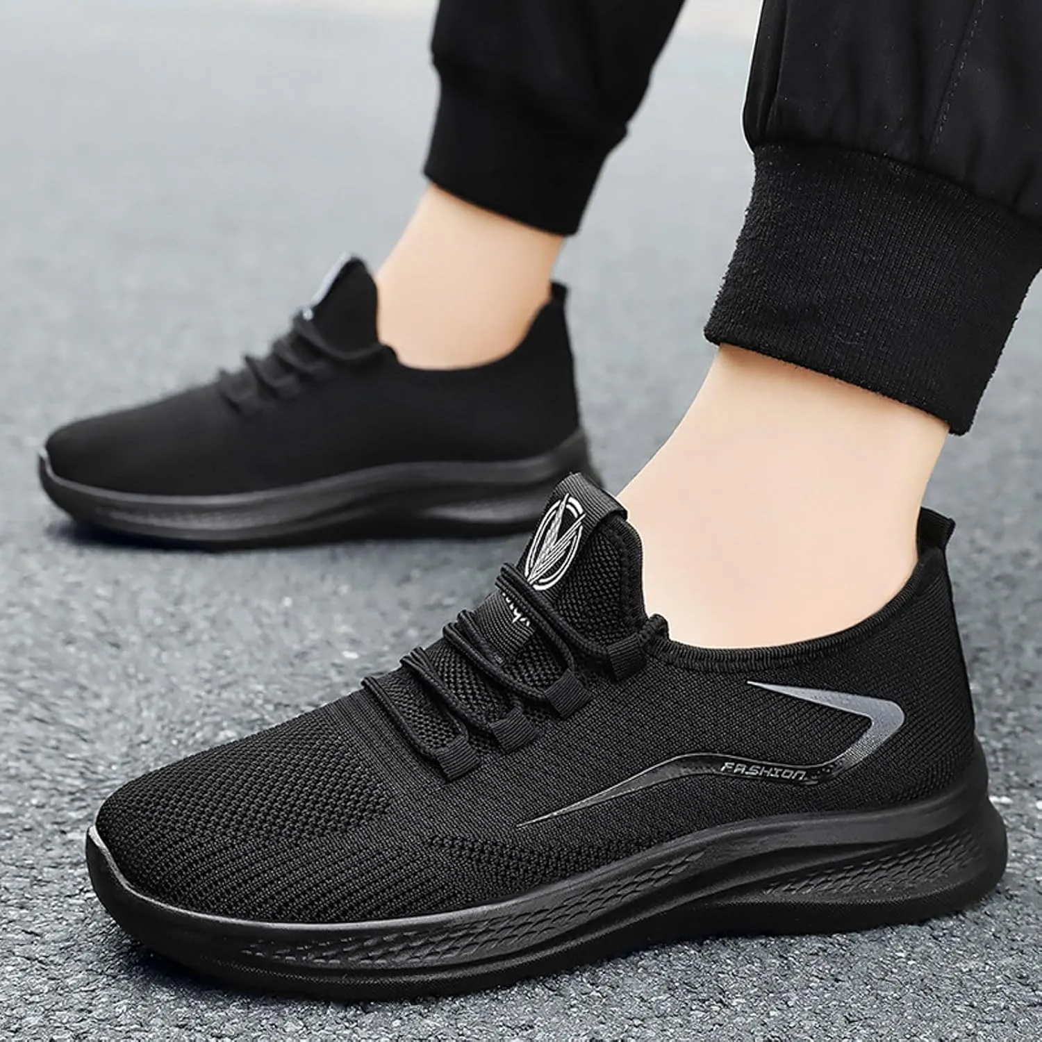 Men's Lace Up Memory Foam Sneakers Lace Up Lightweight Breathable Fashion Sneaker Men's Comfortable Dress Shoes