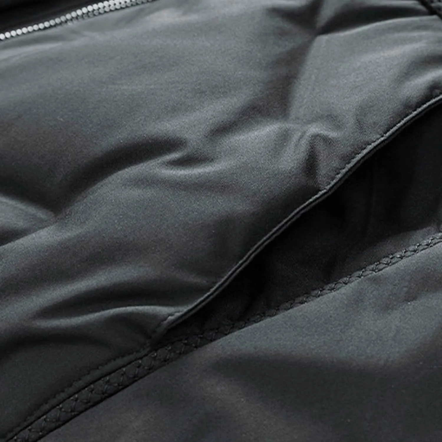 Men's Lightweight Soft Shell Jacket Winter Warm Casual Varsity Bomber Jacket Coat Trendy Long Sleeve Down Jackets
