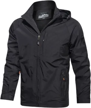 Men's Lightweight Softshell Jacket Water Resistant Winter Hiking Windbreaker Jackets Windproof Casual Coats for Outdoor