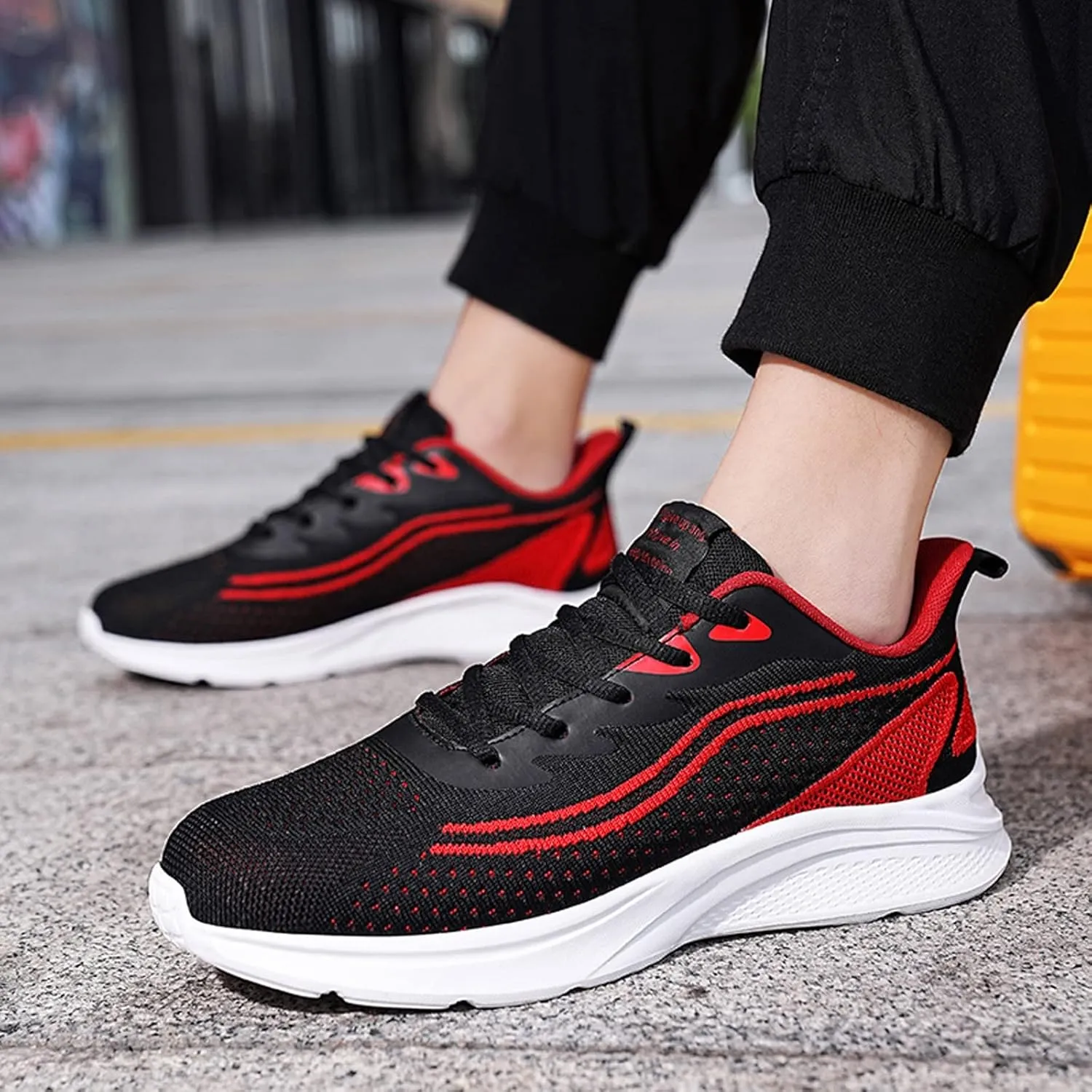 Men's Orthopedic Comfortable Lace Up Shoes Lightweight Breathable Walking Shoe Gym Tennis Men's Recovery Shoes