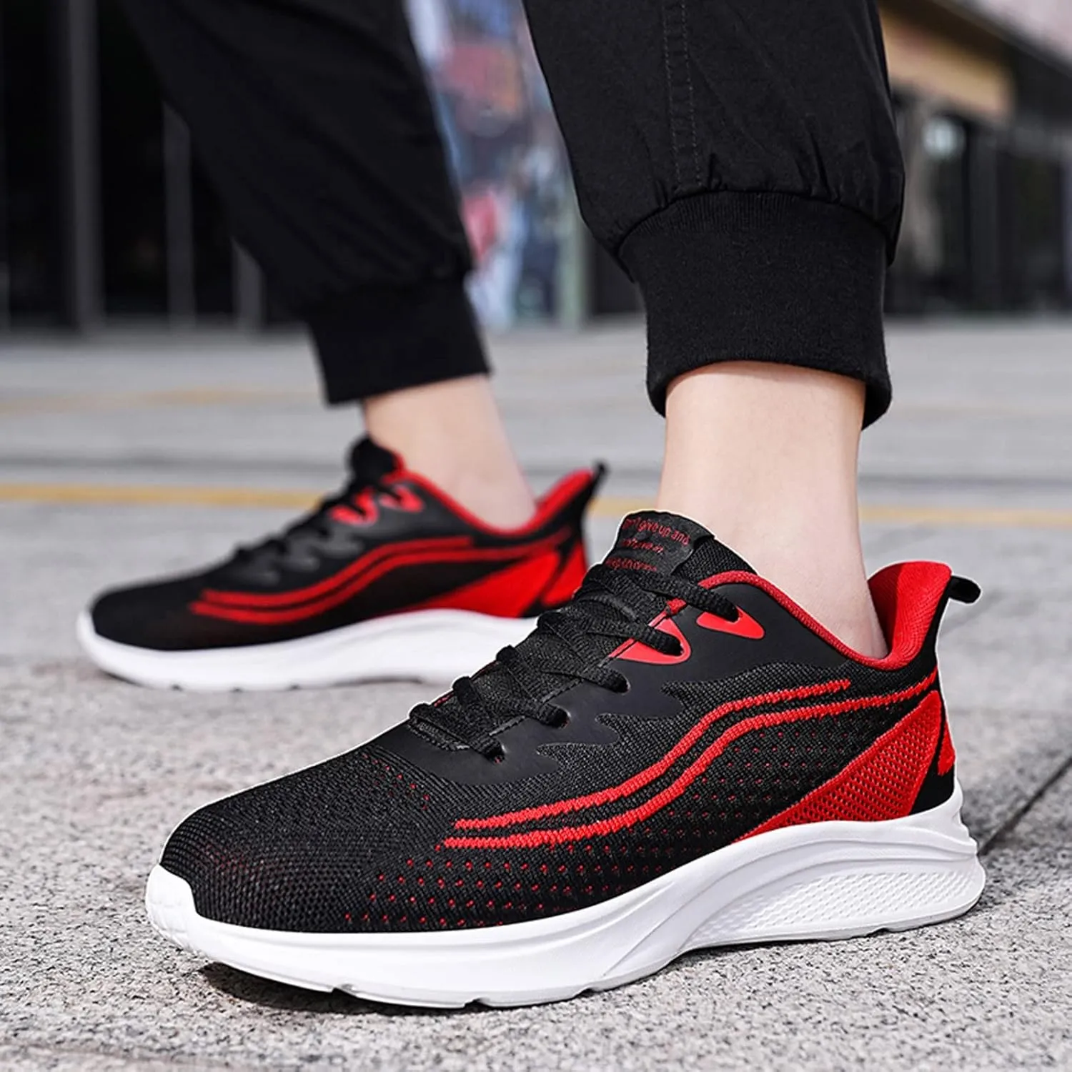 Men's Orthopedic Comfortable Lace Up Shoes Lightweight Breathable Walking Shoe Gym Tennis Men's Recovery Shoes