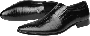 Mens Retro Leather Shoes Low Heel Business Formal Shoes Supple Drssy Shoe for Men Comfortable Waterproof Daily Work Footwear for Men with Durbale Non Slip Sole Suit for Long Walking