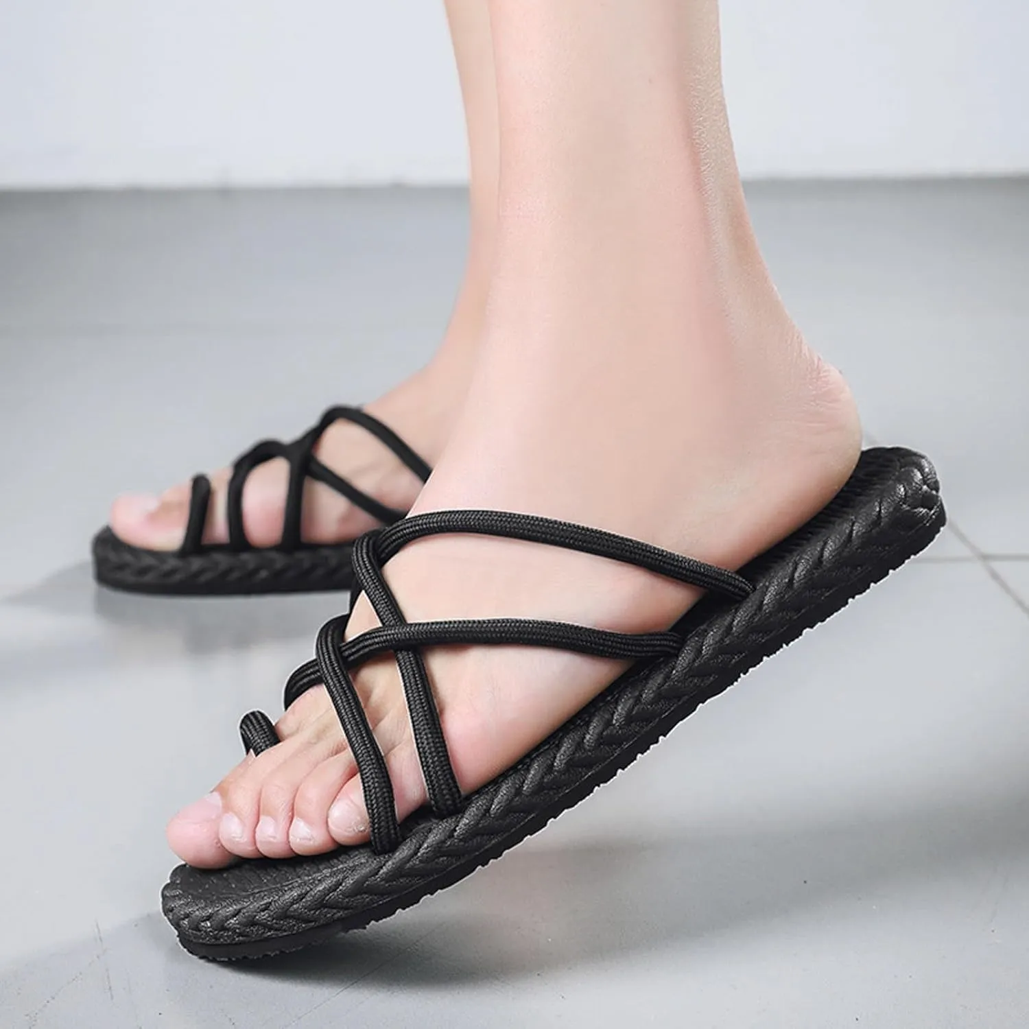 Men's Slipper Comfortable Flip Flops Everyday Wear Casual Beach Thong Sandal Flat Sole Footwear Slippers Mens 11 Wide
