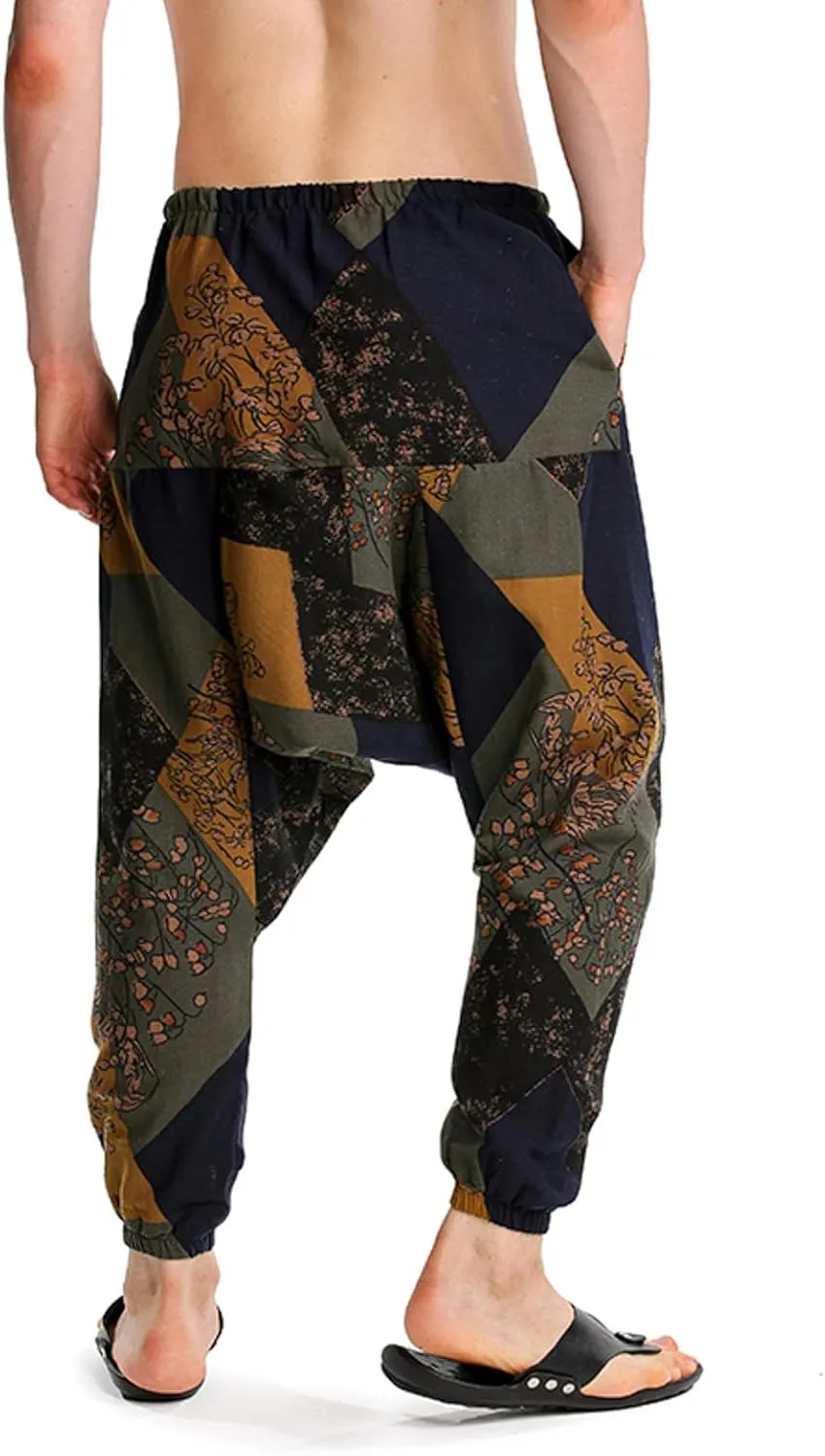 Mens Sweatpants with Pockets Big and Tall Pants Running Stretch Jogger Sweatpants Men's Cotton Linen Yoga Sweatpants