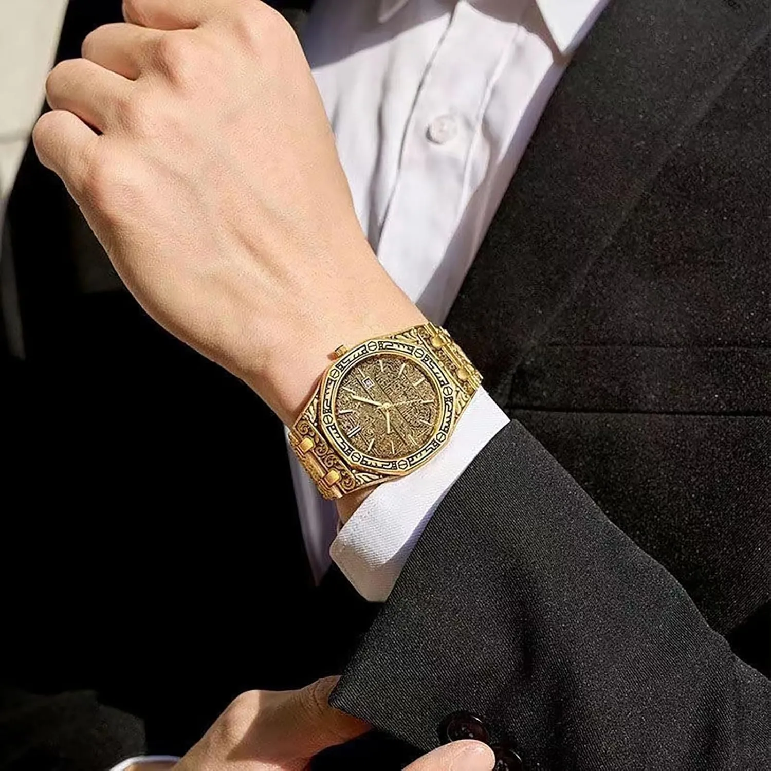 Men's Watches, Retro Fashion Men's Watches, Luminous Hands Retro Dial Quartz Watch, Fashion Personality Trend Business Men's Watches