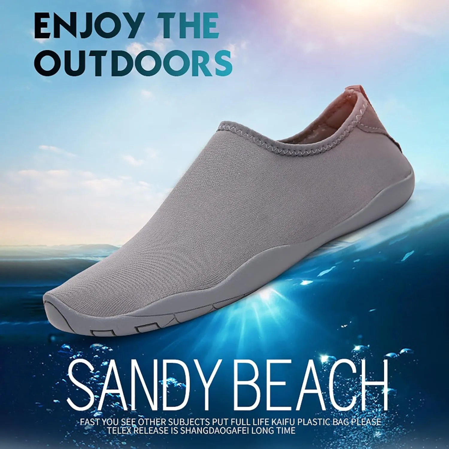 Mens Womens Water Shoes Quick Dry Barefoot Aqua Swim Beach Pool Surf Hiking Kayaking Diving Yoga Outdoor Sport Shoes Non Slip