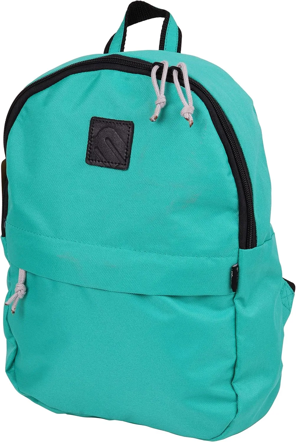 Mintra Office Backpack, Water-resistant Everyday Bag with Adjustable Straps, Unisex Backpack for Travel, College, Multi-Compartments with Secure Zippers, Aqua Green, 10L Mini, 10" W x 9.84" H