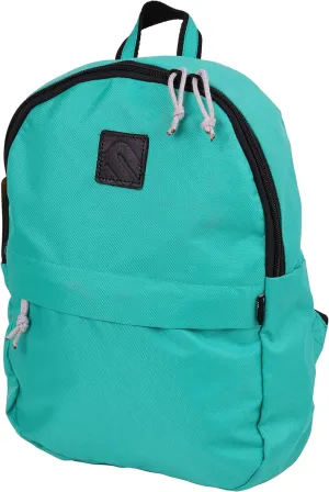 Mintra Office Backpack, Water-resistant Everyday Bag with Adjustable Straps, Unisex Backpack for Travel, College, Multi-Compartments with Secure Zippers, Aqua Green, 10L Mini, 10" W x 9.84" H