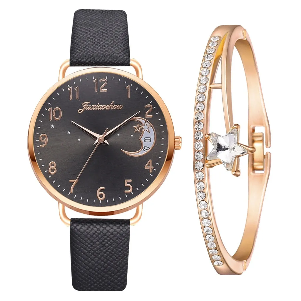 Moon Phase Watch and Strap Set