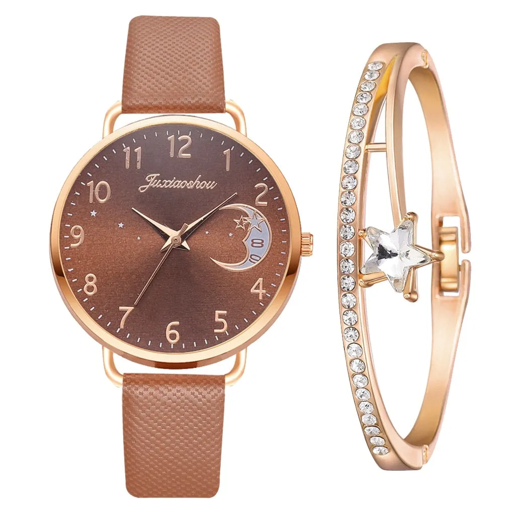 Moon Phase Watch and Strap Set
