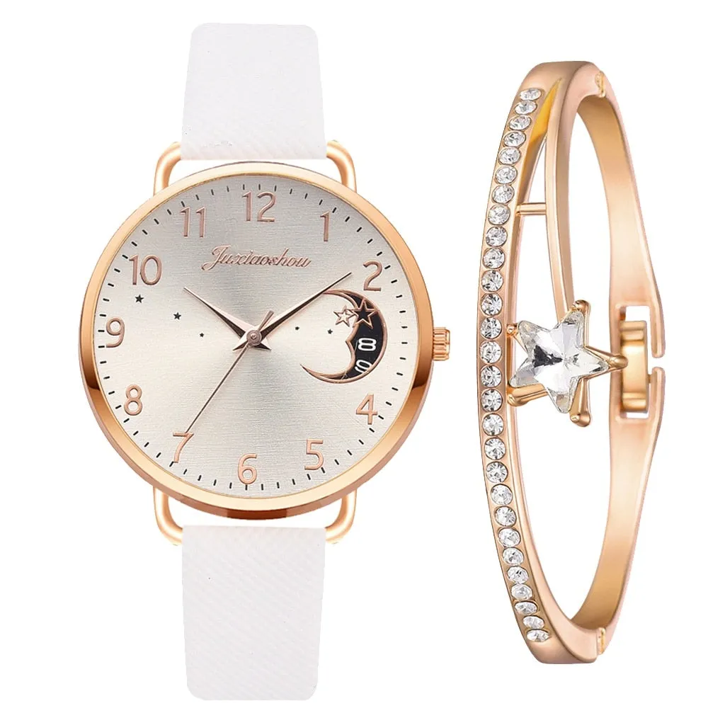 Moon Phase Watch and Strap Set