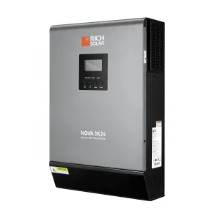 NOVA MAX 3K | 3000 Watt (3kW) 24 Volt Off-Grid Hybrid Solar Inverter | Powerful 3000W 24V Hybrid Inverter for RVs, Trailers, Campers, Vans, Trucks, Overlanders, Boats | #1 Ranked 24V Hybrid Inverter