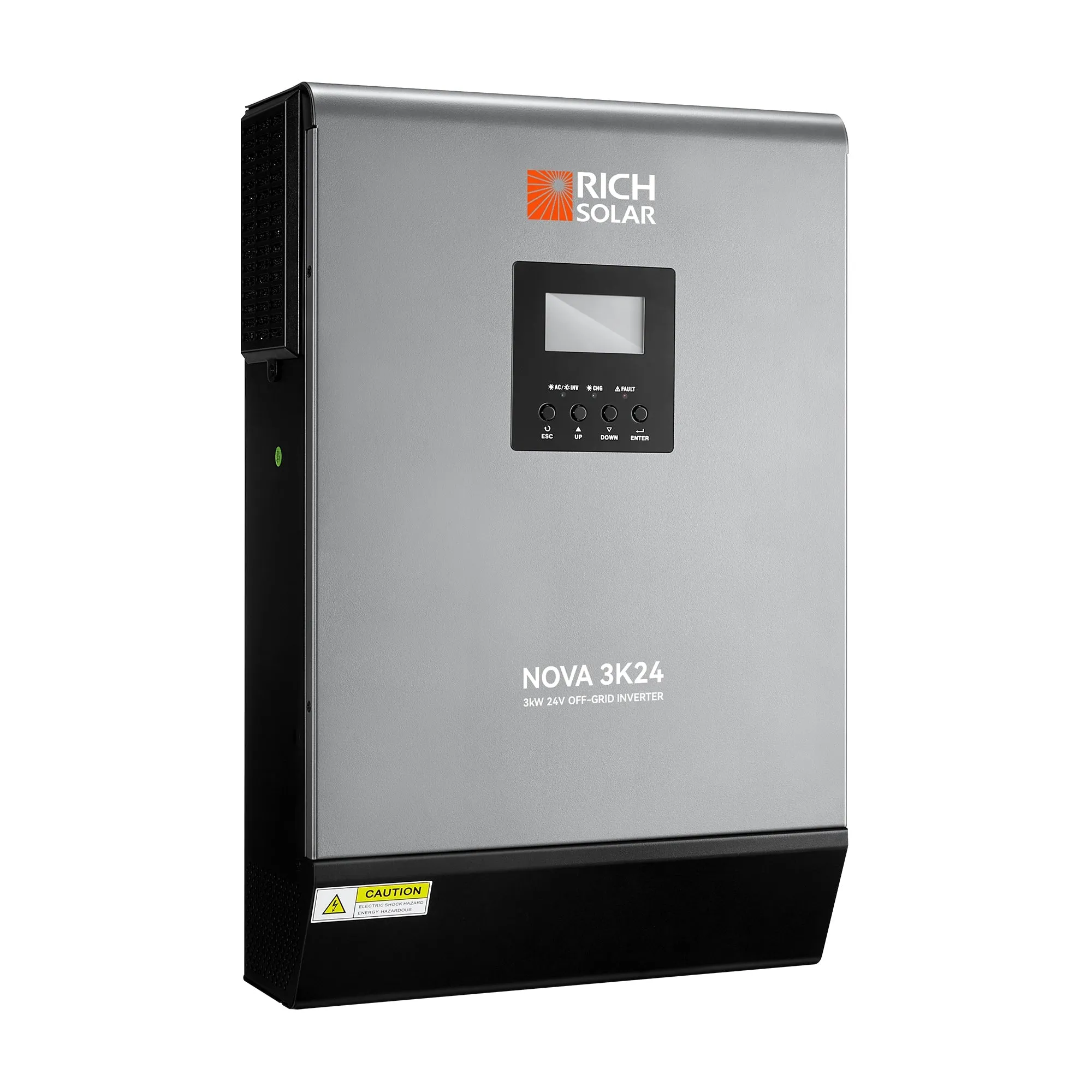 NOVA MAX 3K | 3000 Watt (3kW) 24 Volt Off-Grid Hybrid Solar Inverter | Powerful 3000W 24V Hybrid Inverter for RVs, Trailers, Campers, Vans, Trucks, Overlanders, Boats | #1 Ranked 24V Hybrid Inverter