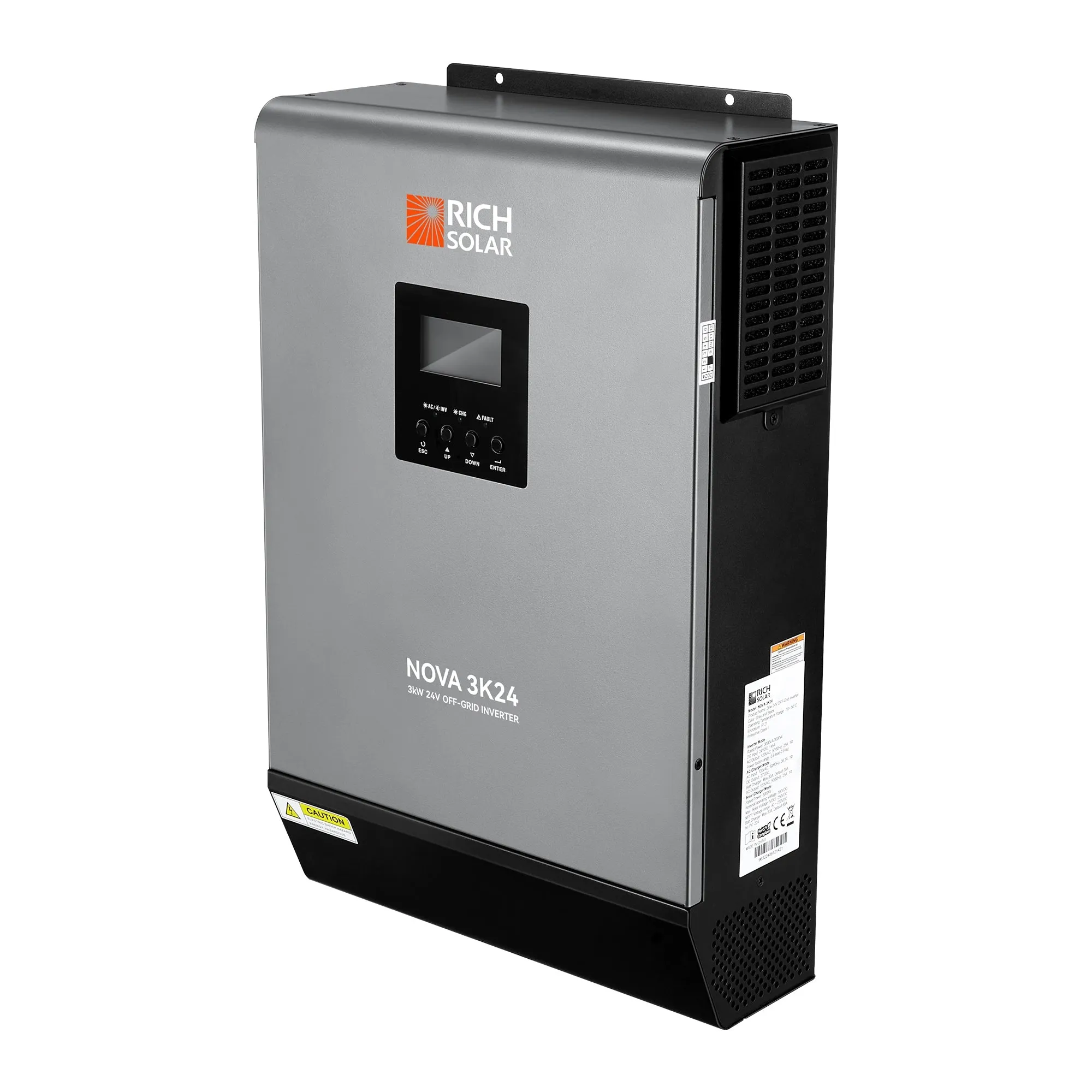 NOVA MAX 3K | 3000 Watt (3kW) 24 Volt Off-Grid Hybrid Solar Inverter | Powerful 3000W 24V Hybrid Inverter for RVs, Trailers, Campers, Vans, Trucks, Overlanders, Boats | #1 Ranked 24V Hybrid Inverter