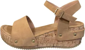 Open Toe Buckle Ankle Strap Espadrilles Flatform Wedge Casual Sandals Flatform Studded Wedge Sandals, Summer Platform Dress Shoes Casual Comfortable Non Slip Espadrilles
