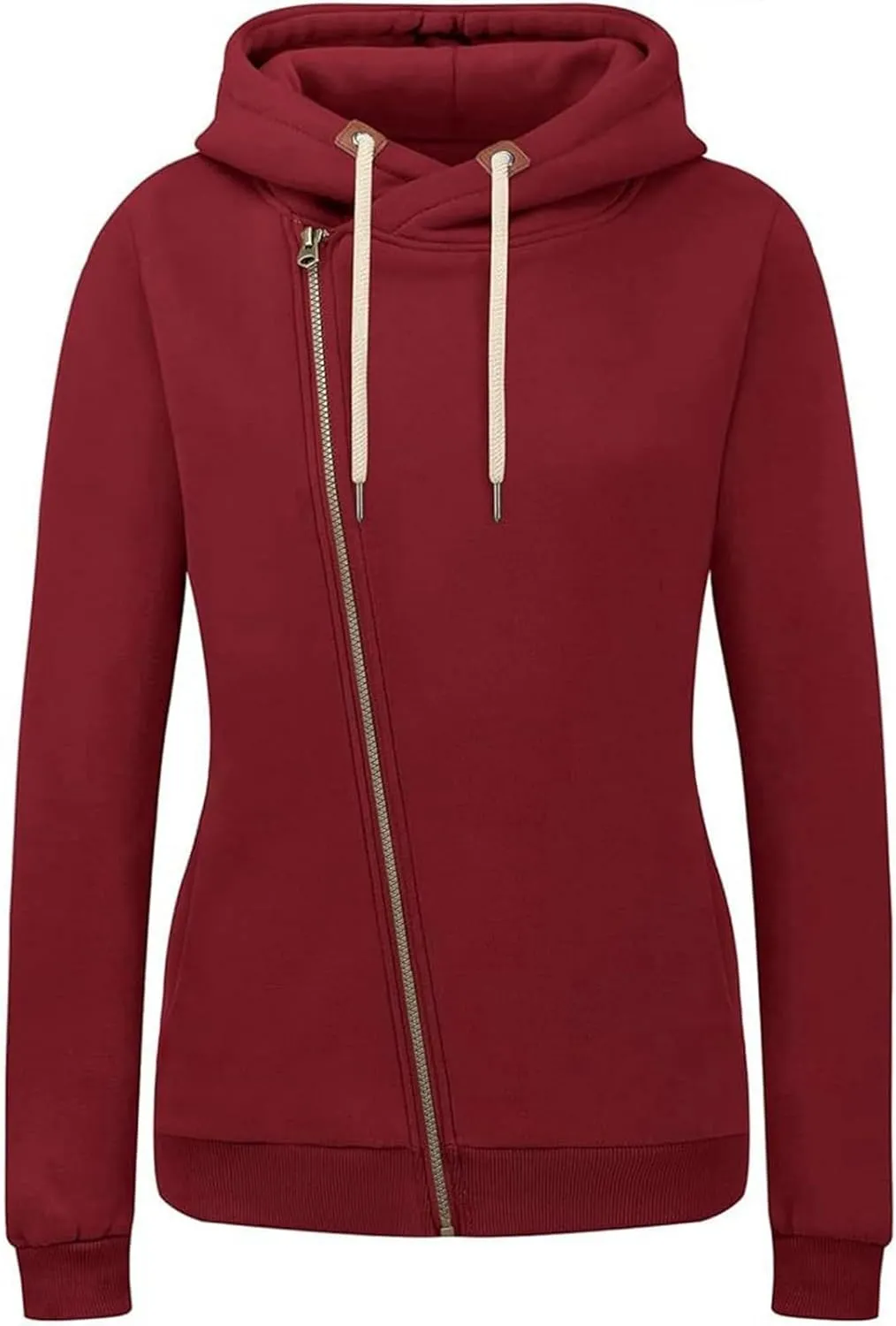 Oversized Zip Up Hoodie Women Fleece Drawstring Hooded Sweatshirt Y2k Full Zip Hoodies Comfy Sweat Shirt with Pockets