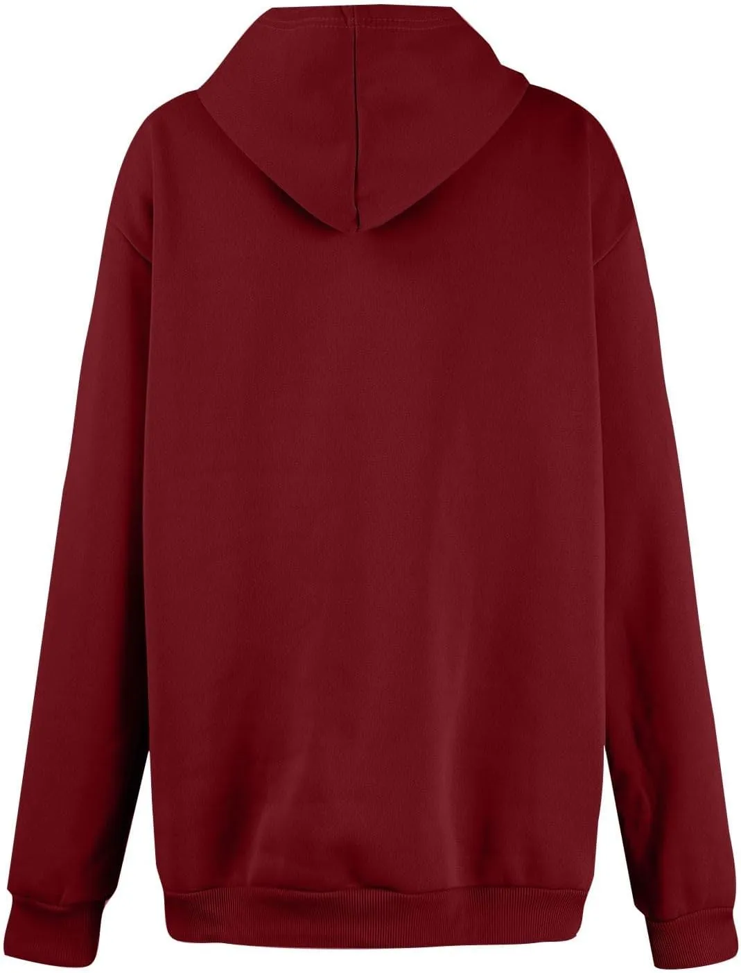 Oversized Zip Up Hoodie Women Fleece Drawstring Hooded Sweatshirt Y2k Full Zip Hoodies Comfy Sweat Shirt with Pockets