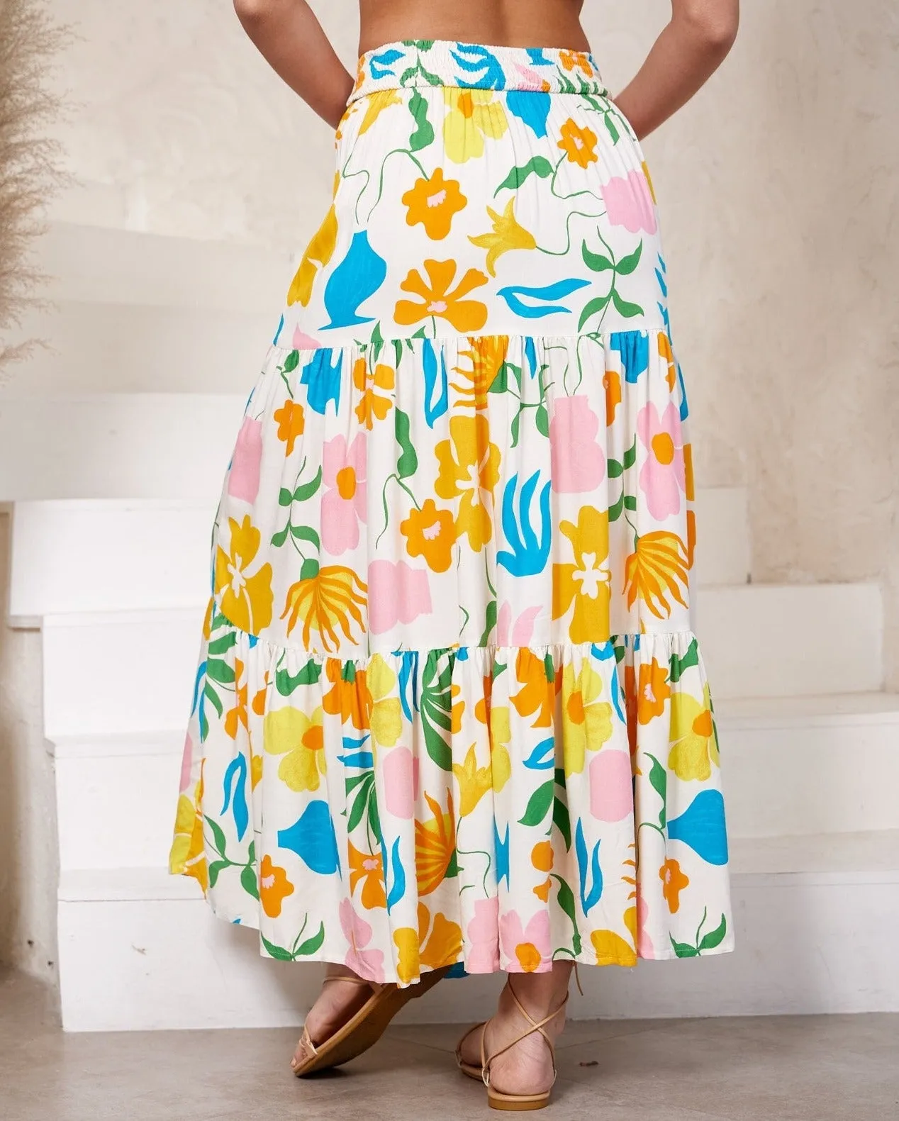 Peta Maxi Skirt - Yellow