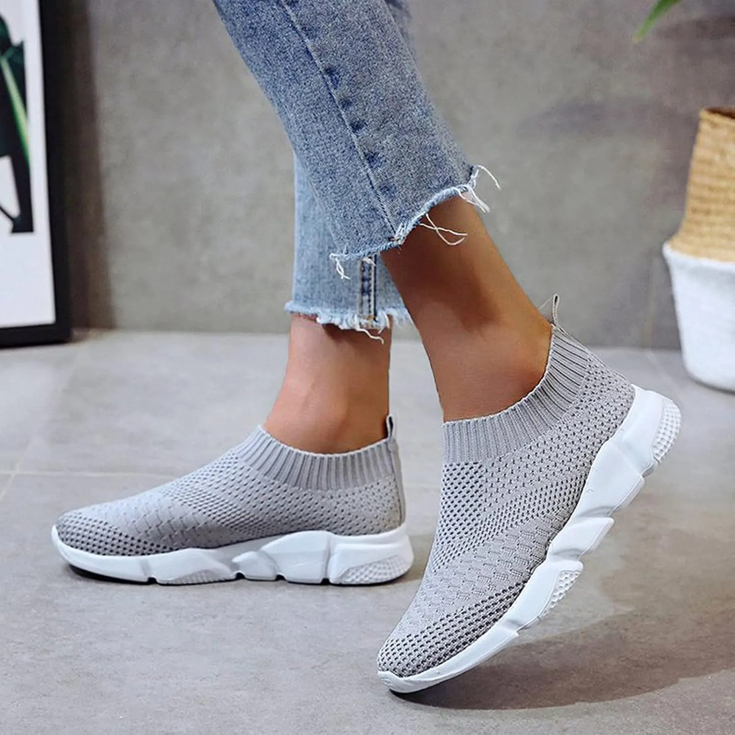 Plantar Fasciitis Shoes Women Flats Zapatos De Ejercicios para Mujer Gym Womens Athletic Shoes Size 8.5 Wide Womens Tennis Shoes Size 6.5 Wide Women's Athletic Shoes White